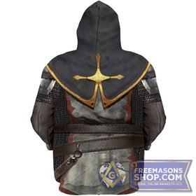 Knights Templar 3D Hooded Sweatshirt