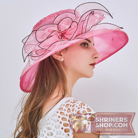Shriners Ladies Luncheon Floral Hat