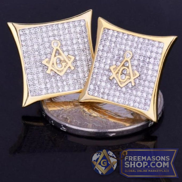 Masonic Stud Earrings | FreemasonsShop.com | Earrings