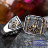 Masonic Pillars & Skull Ring | FreemasonsShop.com | Rings