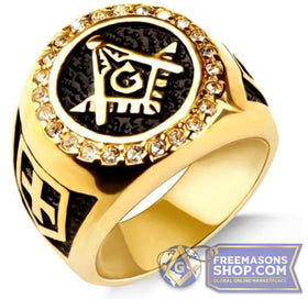 Vintage Gold Masonic Ring
