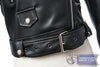 Women's Black Faux Leather Biker Jacket with Belt | FreemasonsShop.com | Jacket