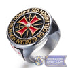 Antique Knights Templar Cross Ring (Gold or Silver)