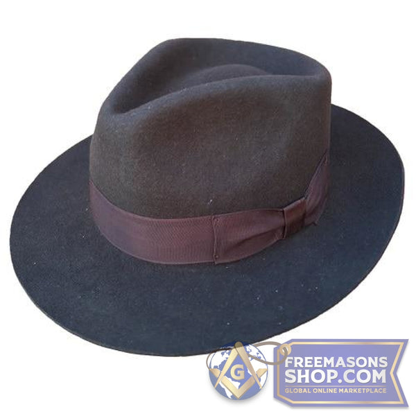 Worshipful Master Classic Wool Fedora Hat (Various Colors) | FreemasonsShop.com | Hat