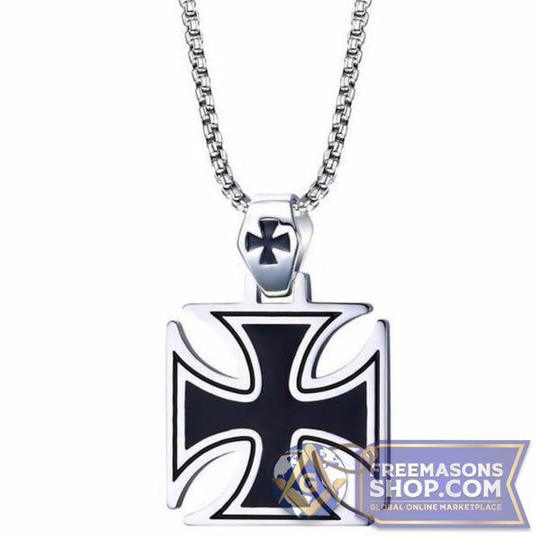 Knights Templar Pendant Necklace (Red or Black) | FreemasonsShop.com | Jewelry