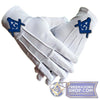 Blue Masonic Embroidery Gloves | FreemasonsShop.com | Accessories