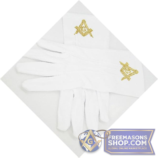 Masonic Polyester Gloves | FreemasonsShop.com | Accessories