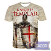 Knights Templar 3D T-Shirt Knights (Various Designs)