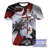 Knights Templar 3D T-Shirt Knights (Various Designs)