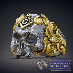 Masonic Skull Ring Vintage (Gold & Silver)