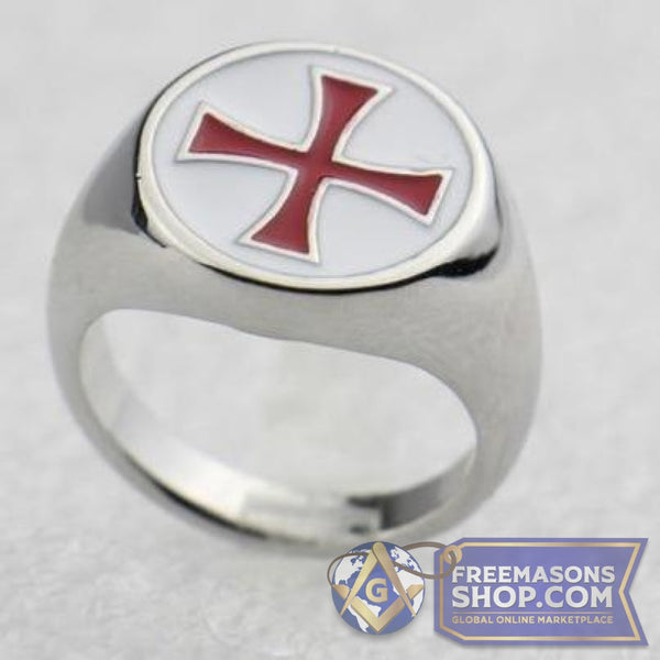 Knights Templar Red Cross Ring | FreemasonsShop.com | Jewelry