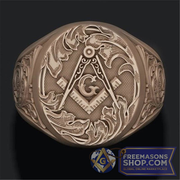 Gold Vintage Masonic Ring | FreemasonsShop.com | Rings