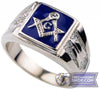 Masonic Square & Compass Ring (Black, Red & Blue) | FreemasonsShop.com | Rings