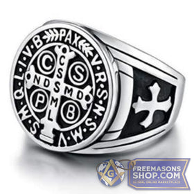 Knights Templar Cross Vintage Ring (Various Colors)