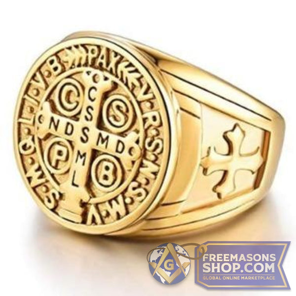 Knights Templar Cross Vintage Ring (Various Colors) | FreemasonsShop.com | Rings