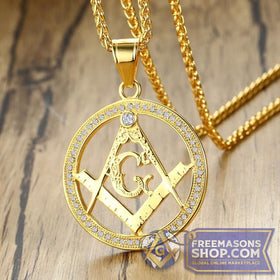 Gold Masonic Pendant
