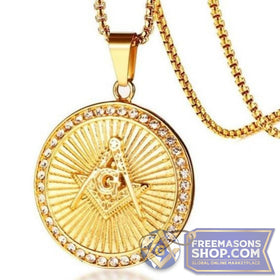 Masonic Pendant Gold 24