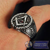 Sun & Moon Masonic Ring (Various Colors) | FreemasonsShop.com | Rings