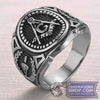 Retro Masonic Ring (Gold & Silver) | FreemasonsShop.com | Rings