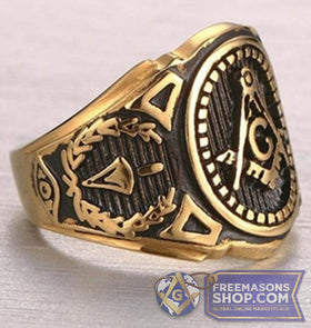 Retro Masonic Ring (Gold & Silver)