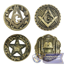 Masonic Metal Car Emblem 3D
