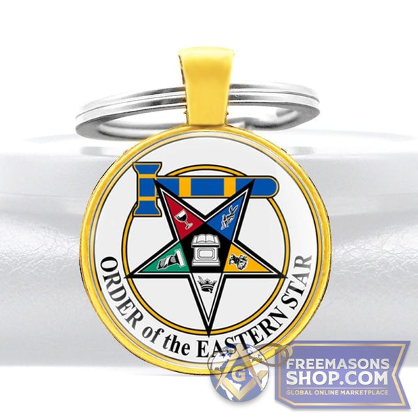 Eastern Star OES Key Chain (Various Colors) | FreemasonsShop.com | Accessories