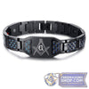 Magnetic Masonic Carbon Fiber Bracelet