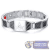 Magnetic Masonic Carbon Fiber Bracelet