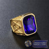 Gold Masonic Ring (Various Stone Colors) | FreemasonsShop.com | Rings
