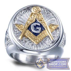 Classic Silver Masonic Ring