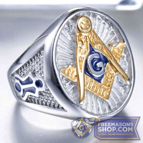 Classic Silver Masonic Ring
