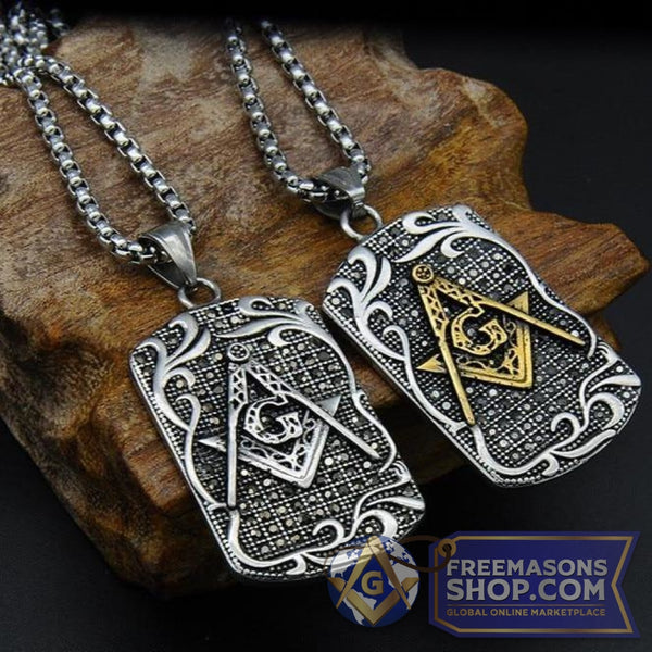 Freemasons Necklace (Gold & Silver) | FreemasonsShop.com | Jewelry