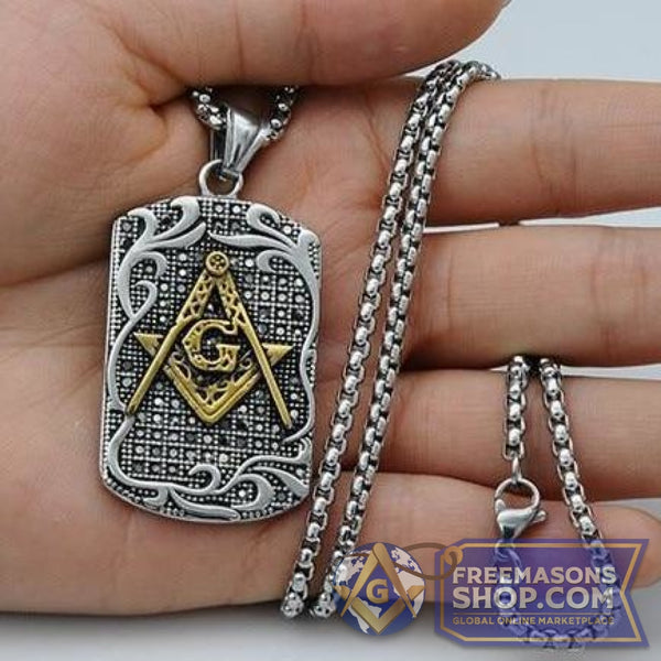 Freemasons Necklace (Gold & Silver) | FreemasonsShop.com | Jewelry