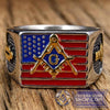 American Flag Masonic Ring | FreemasonsShop.com | Rings