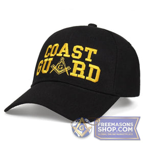 Masonic Coast Guard Embroidered Cap (Blue & Black)