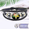 Masonic Black Leather Bracelet (Various Designs) | FreemasonsShop.com | Jewelry