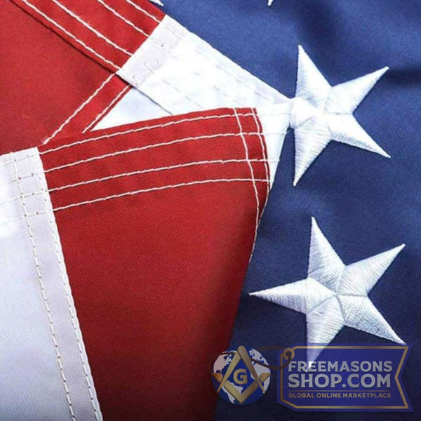 Outdoor Embroidered USA Flag - 3x5 | FreemasonsShop.com | Flag