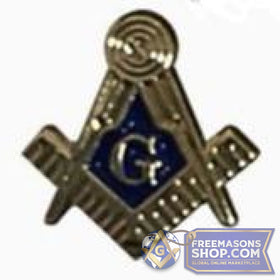 Small Masonic Square Compass Pin