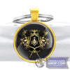 Freemasons Black Glass Key Chain | FreemasonsShop.com | Key Chain