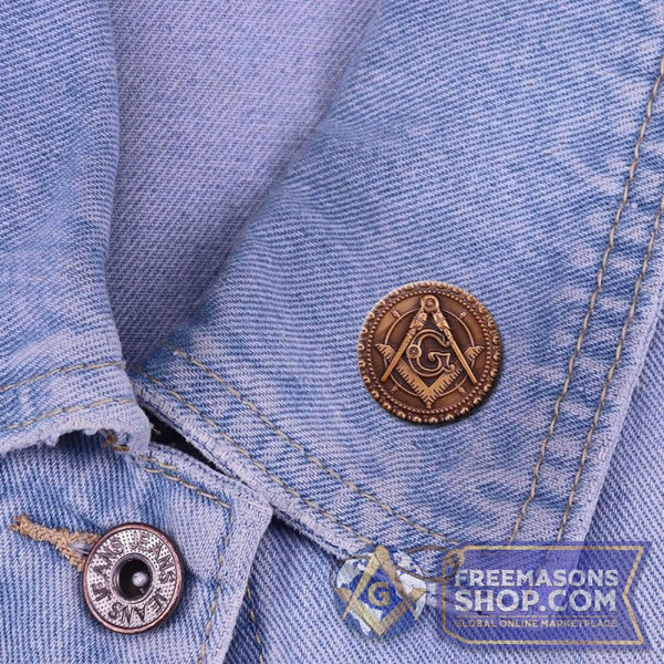 Vintage Copper Masonic Pin | FreemasonsShop.com | Pins