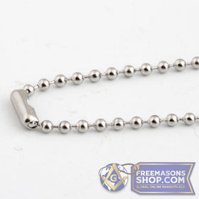 Masonic Silver Pendant Necklace