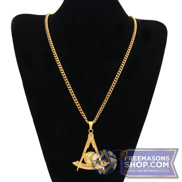 Past Master Gold Necklace | FreemasonsShop.com | Jewelry