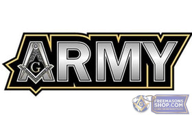 Army Masonic Car Sticker
