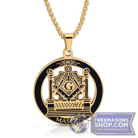 Masonic Round Necklace (Various Colors)