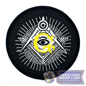 Masonic Embroidered All-Seeing Eye Patch