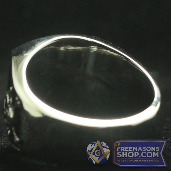 Masonic Skull Stainlesss Steel Ring | FreemasonsShop.com | Rings