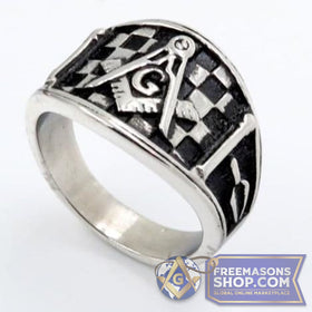 Freemason Checkered Floor Ring