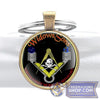 Widows Sons Masonic Glass Dome Key Chain | FreemasonsShop.com | Accessories