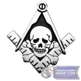 Skull & Crossbones Masonic Pin