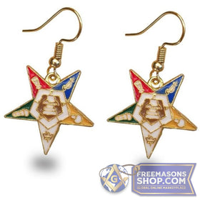 Eastern Star Gold Earrings